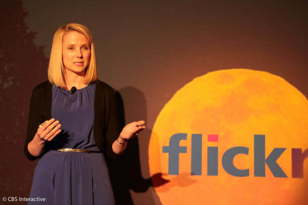 Marissa Mayer at the press event in New York