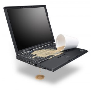 what to do when you spill tea on your laptop