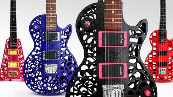 3D printed guitars