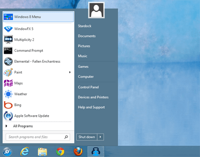 Get the Start menu back in Windows 8